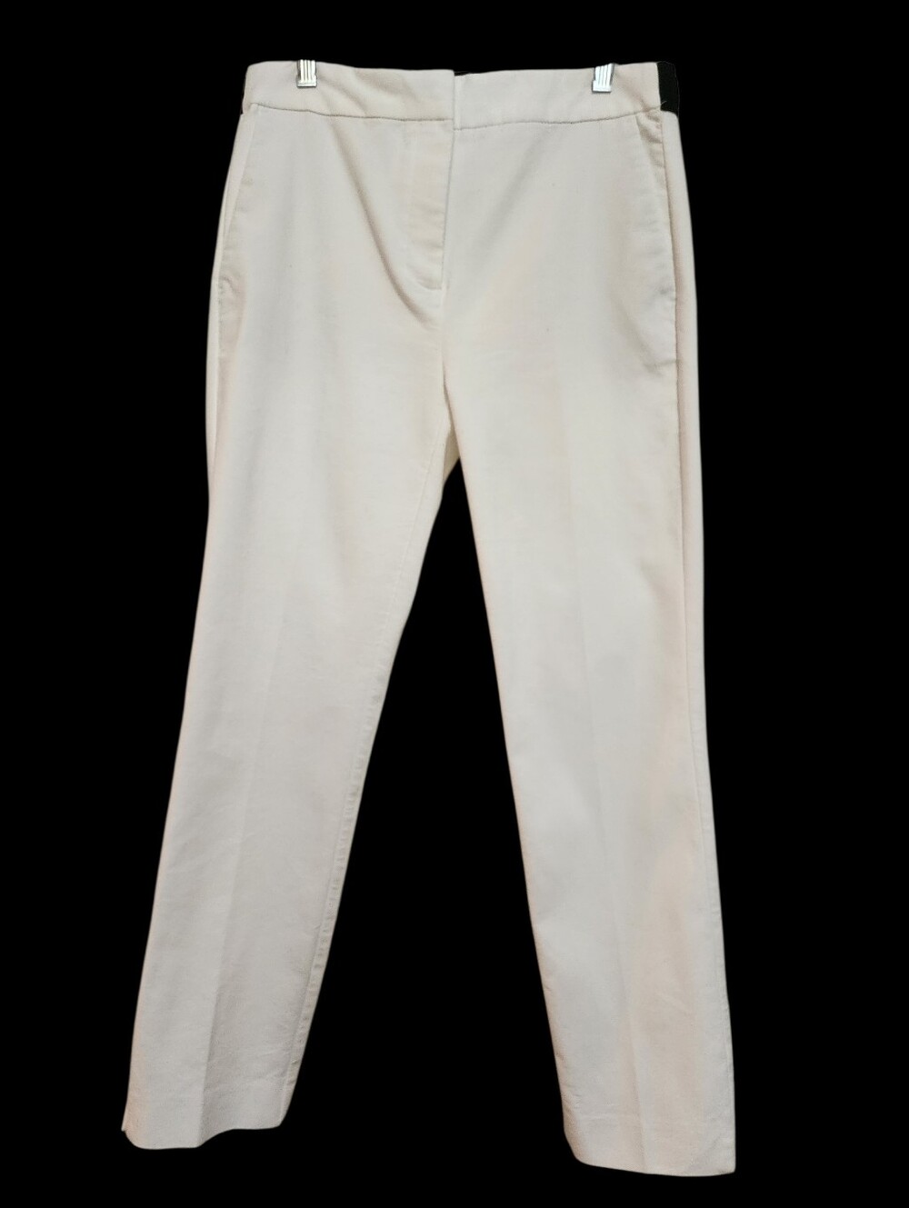 NWOT Zara White Women's Tailored Pull-on Tapered Pants Elasticized Back SZ Large